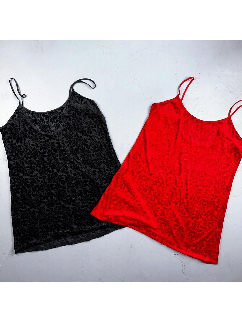 Soft Sensations 80s VTG Women's Lace Trim Satin Mini Slip Lingerie Dress Lot 2